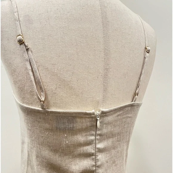 Dissh JEM NATURAL LINEN MAXI DRESS size 2 - Picture 9 of 10